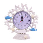 RESINA OROLOGIO CORALLO CON CONCHIGLIE